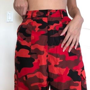 RED CAMO PANTS